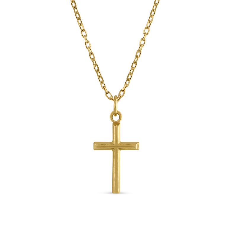 Colgante Basic Cross Oro | Joyería Online | Oui Petit