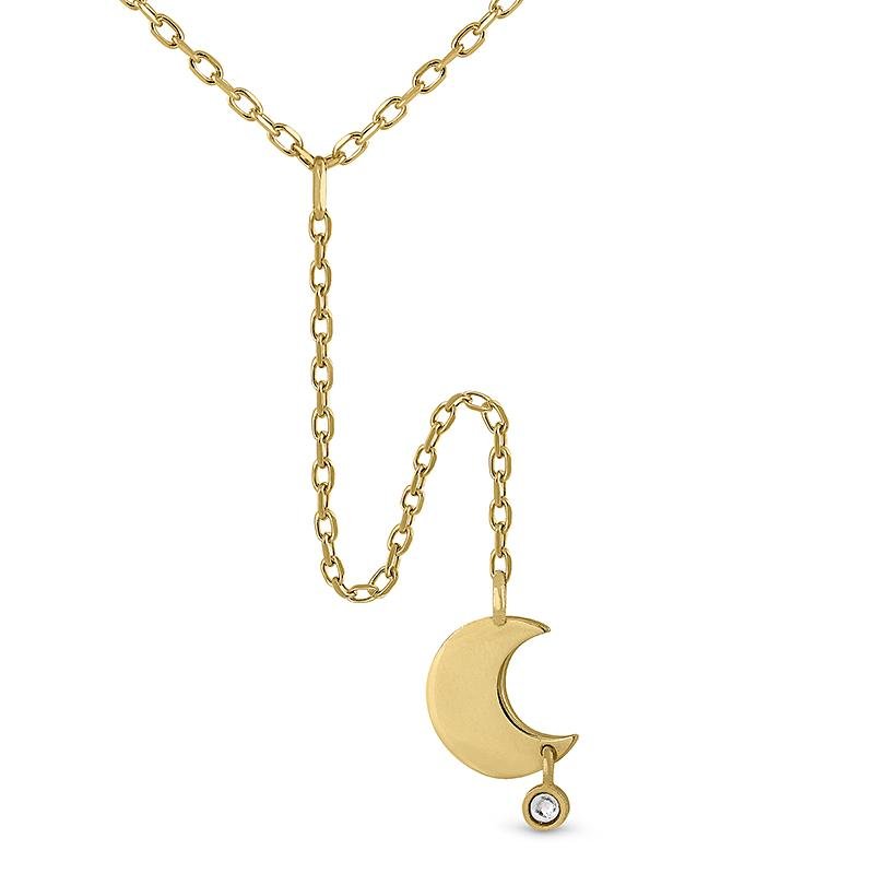 Colgante Luna Pendant en oro | Joyería Online | Oui Petit