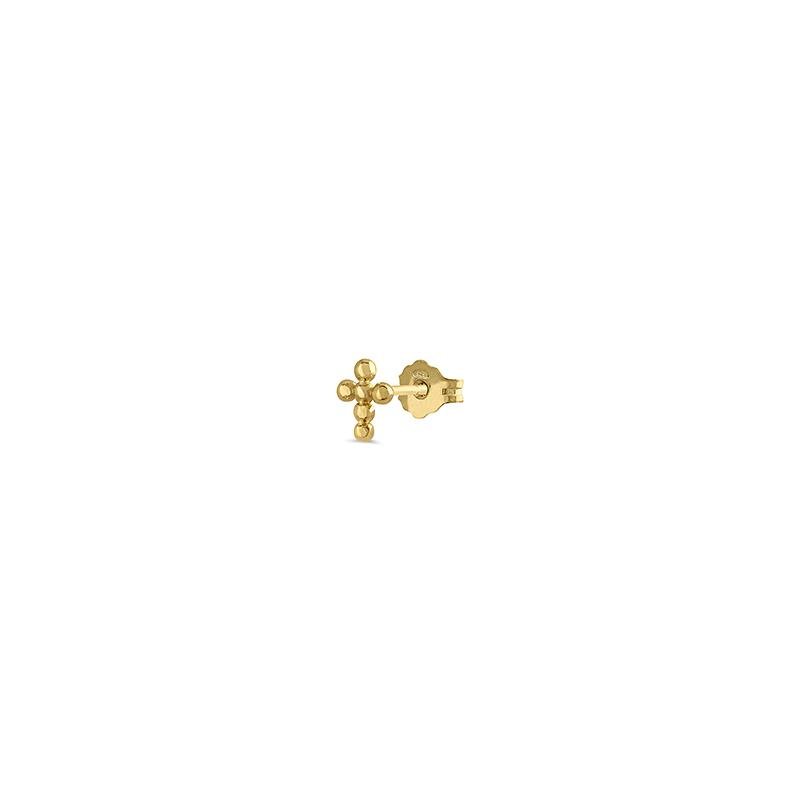 Pendiente Mini Cross Oro | Joyería Online | Oui Petit