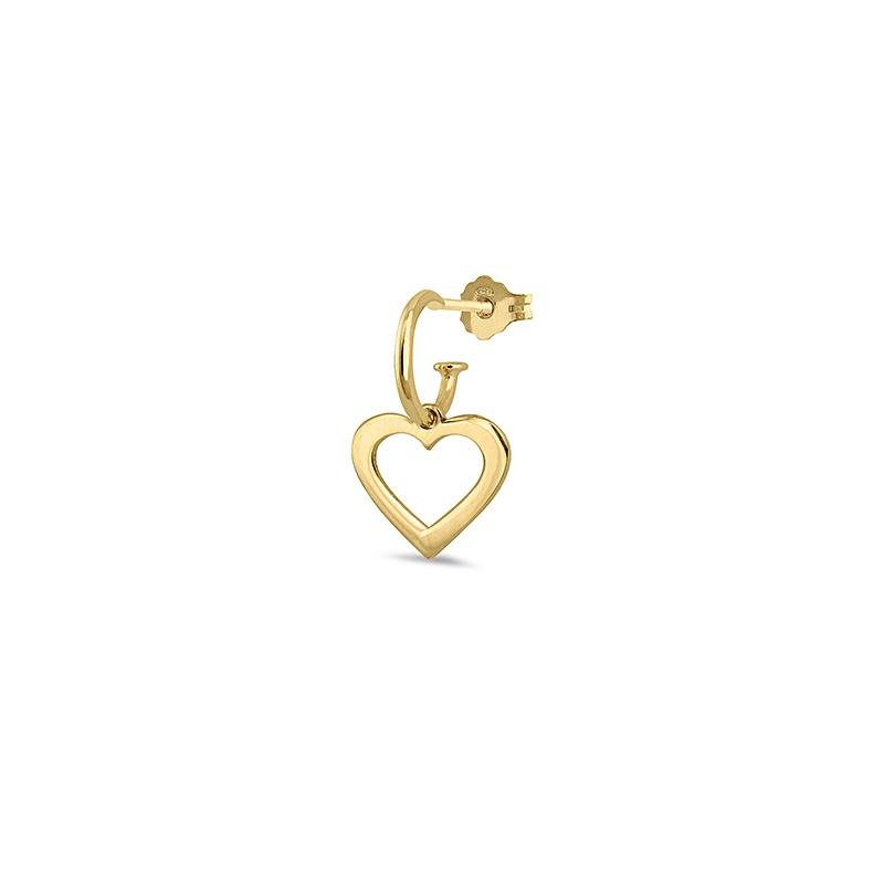 Pendiente Mini Heart Oro | Joyería Online | Oui Petit