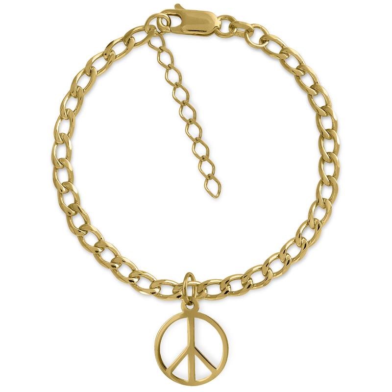 Pulsera Peace Chain Oro | Joyería Online | Oui Petit
